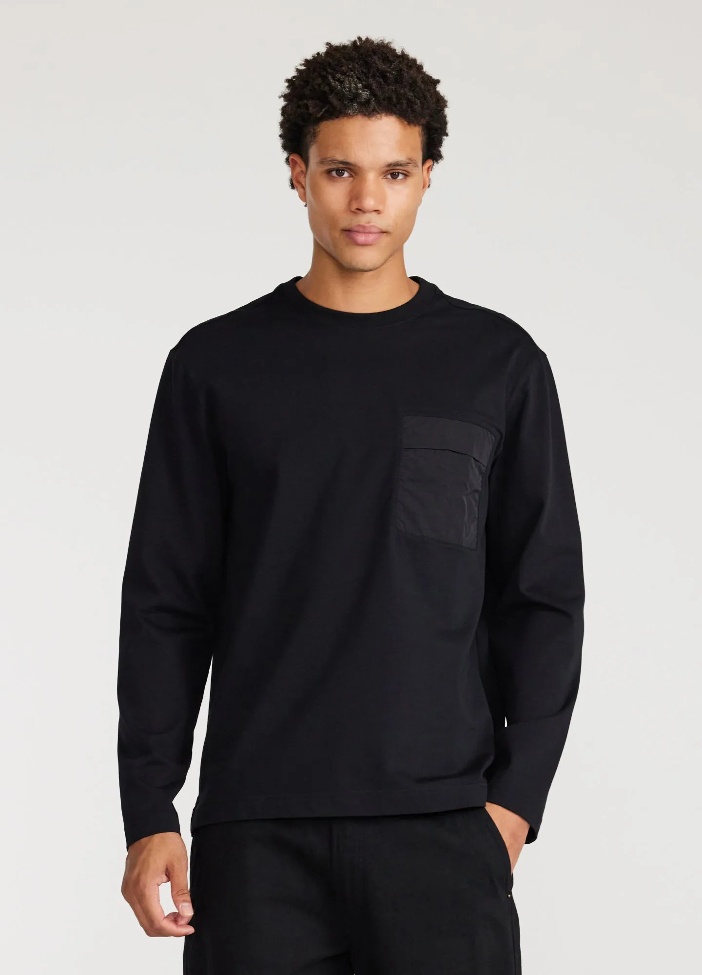 Long Sleeve Utility T-shirt Black sold by Calibre
