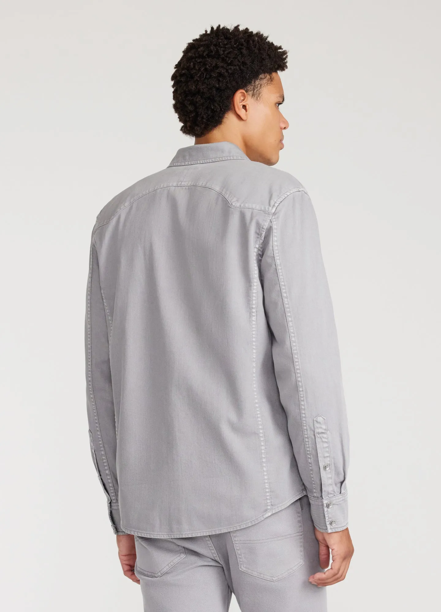 Overdyed Western Shirt Ash sold by Calibre product image thumbnail 5