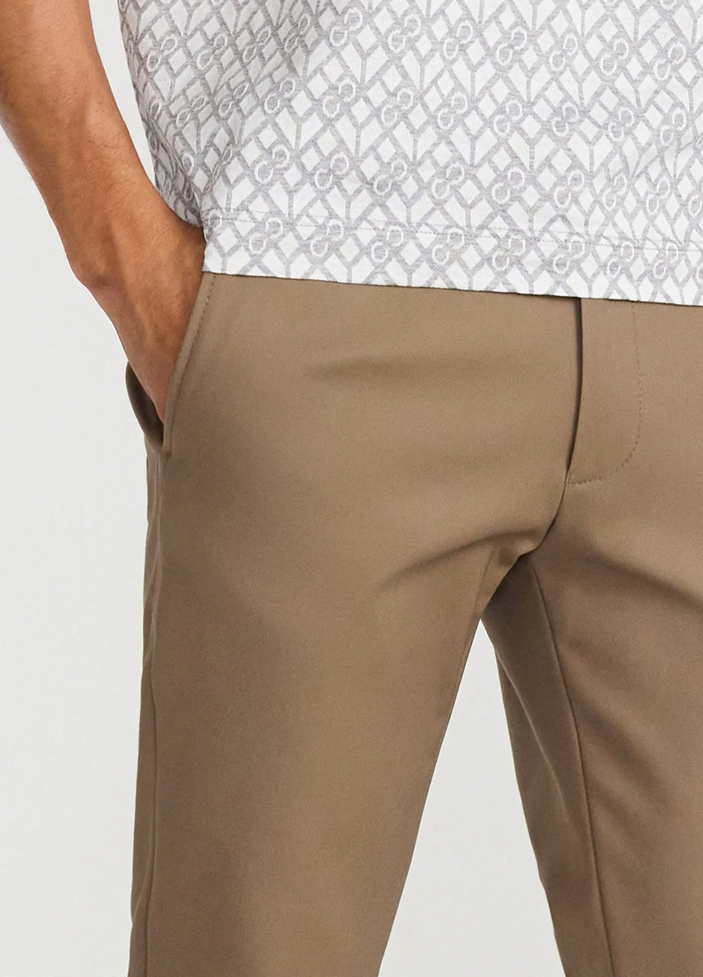 Tech Cotton Stretch Slim Pants Latte sold by Calibre product image thumbnail 4