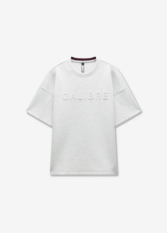 Short Sleeve Logo Sweat Grey Marle sold by Calibre