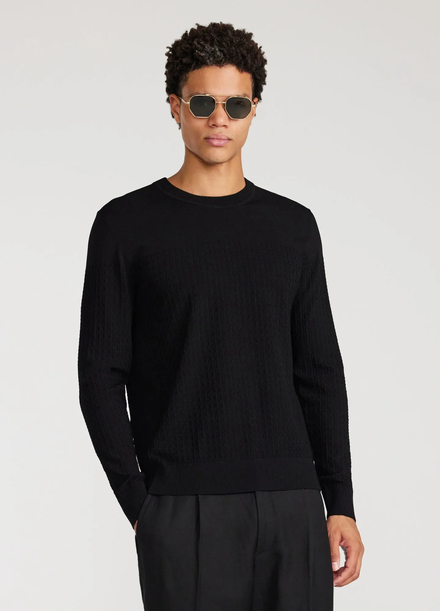 High Tech Crew Sweater Black sold by Calibre product image thumbnail 3