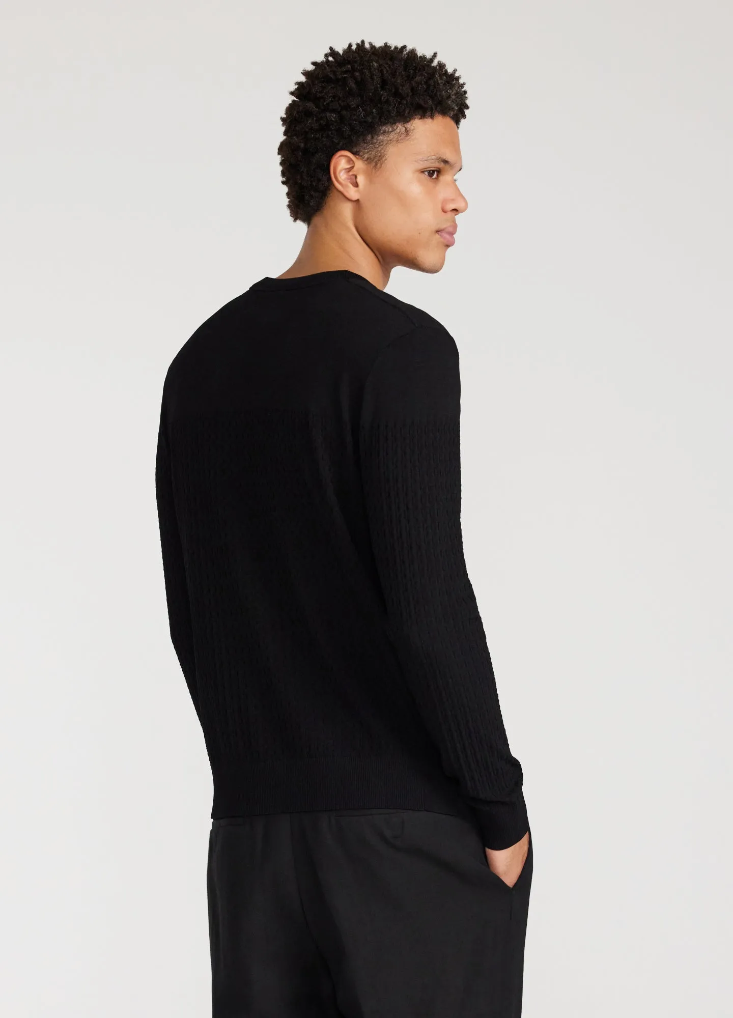 High Tech Crew Sweater Black sold by Calibre product image thumbnail 5