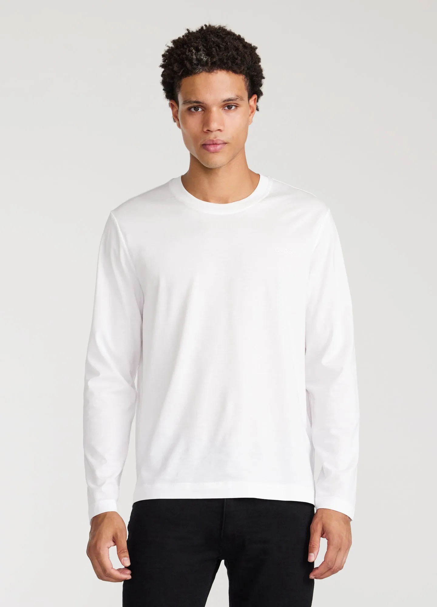 Long Sleeve Jersey Crew White sold by Calibre product image thumbnail 3