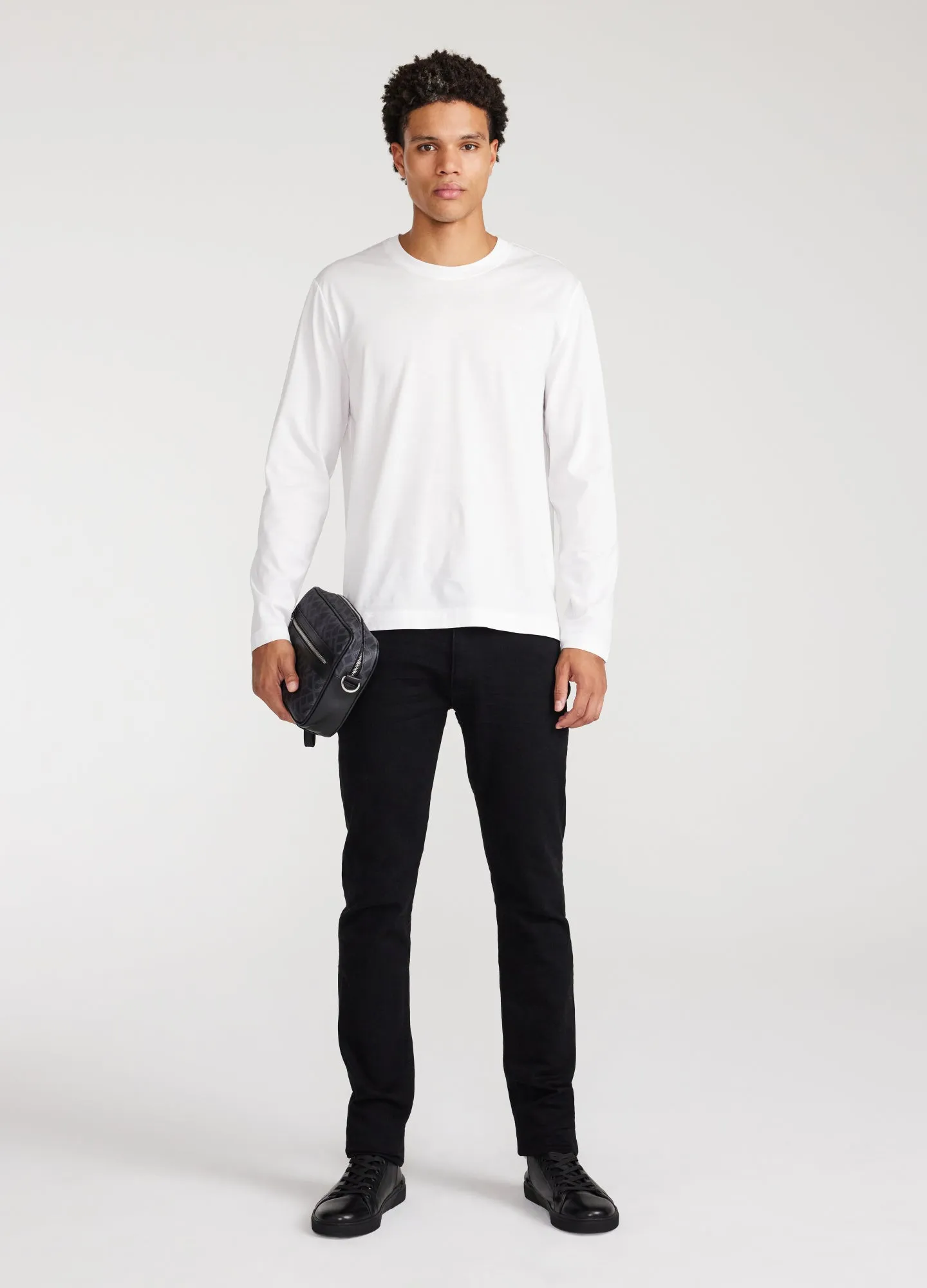 Long Sleeve Jersey Crew White sold by Calibre product image thumbnail 2