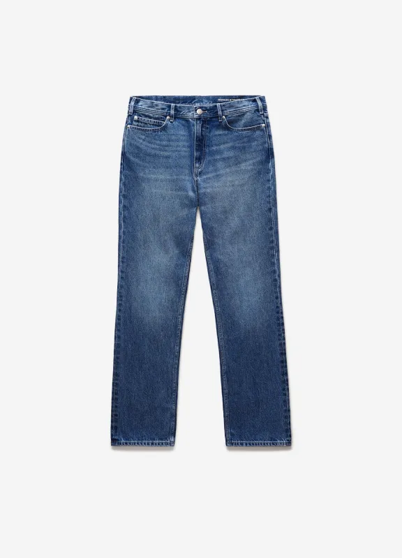 Straight Fit Mid Wash Jeans Indigo sold by Calibre