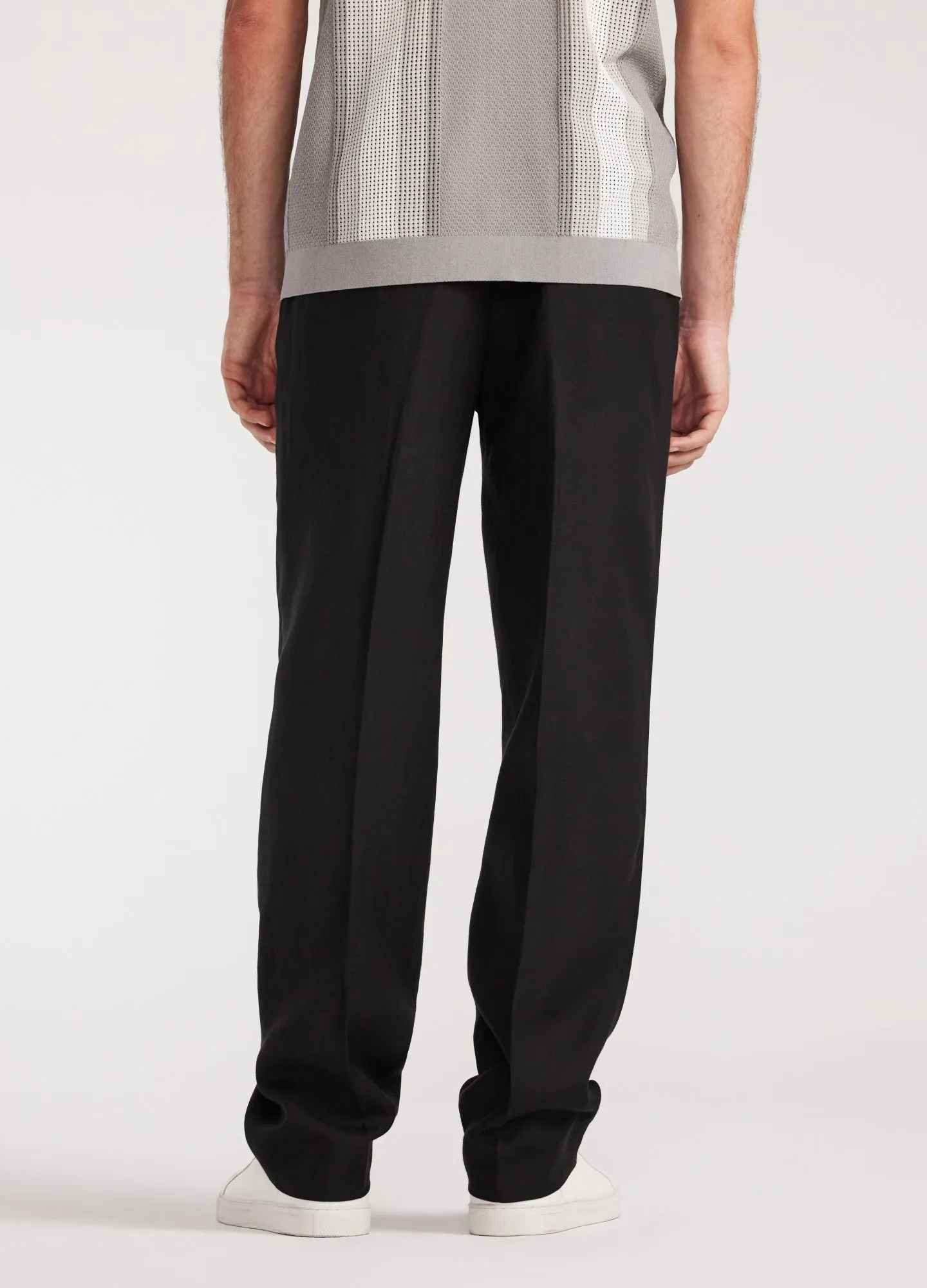Relaxed Pleated Soft Pants Black sold by Calibre product image thumbnail 5