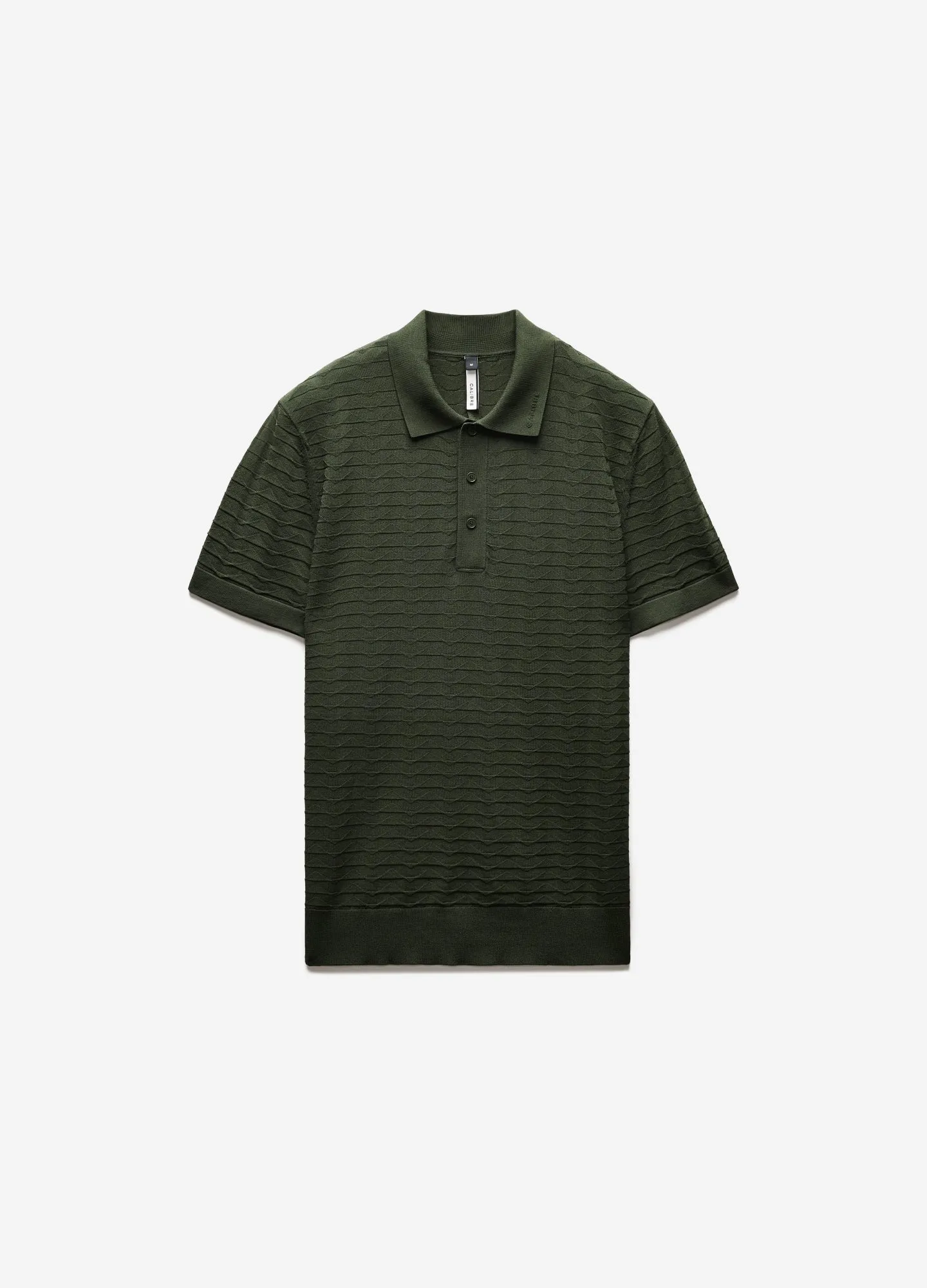 Triangle Knit Polo Pine Green sold by Calibre product image thumbnail 2