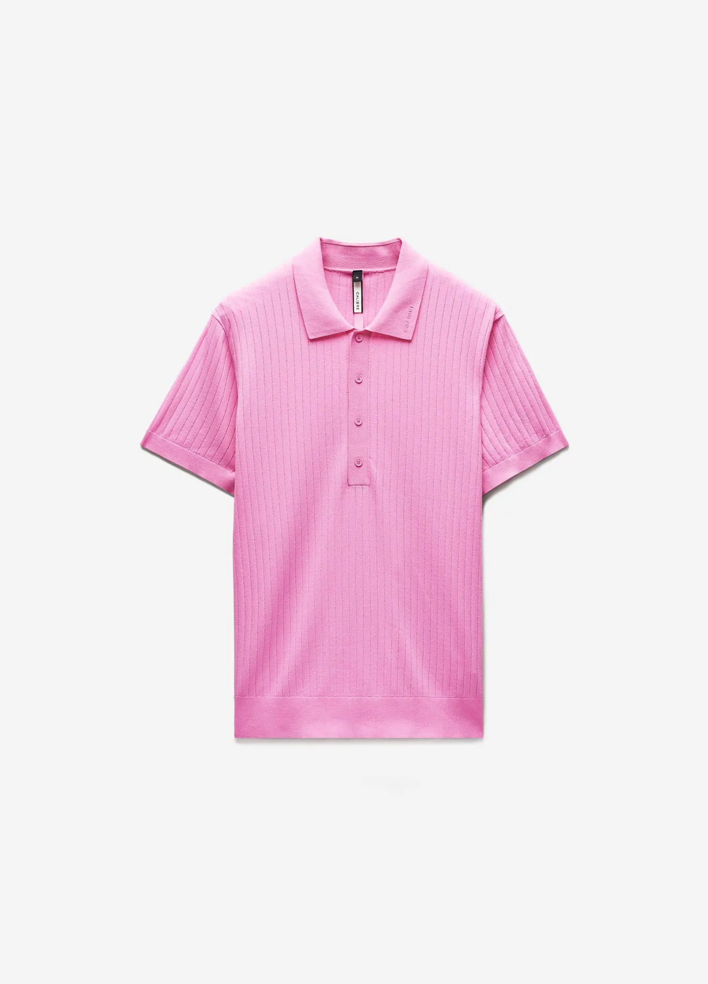 Sheer Stripe Polo Ultra Pink sold by Calibre