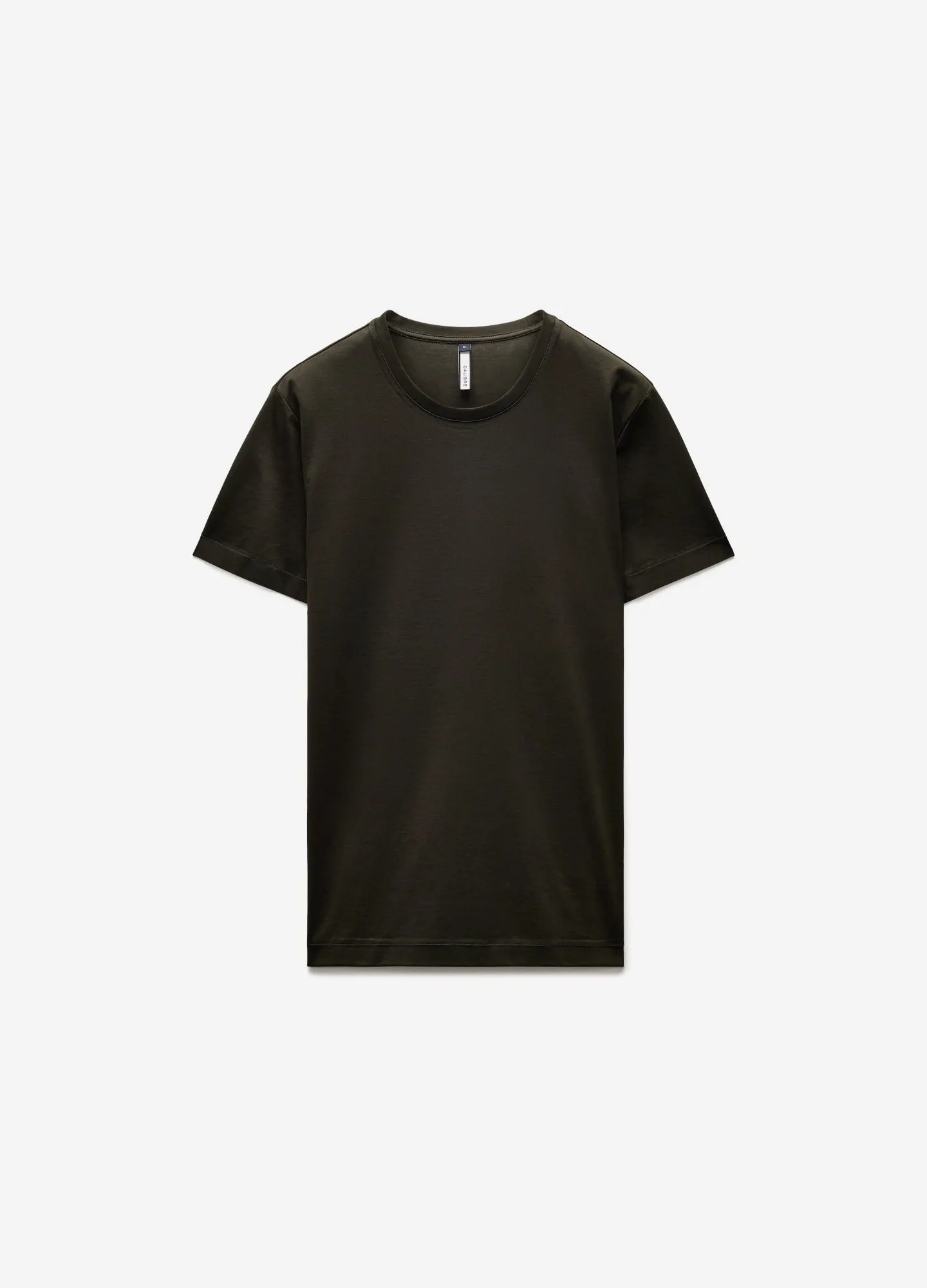 Mercerised Crew T-shirt Army Green sold by Calibre