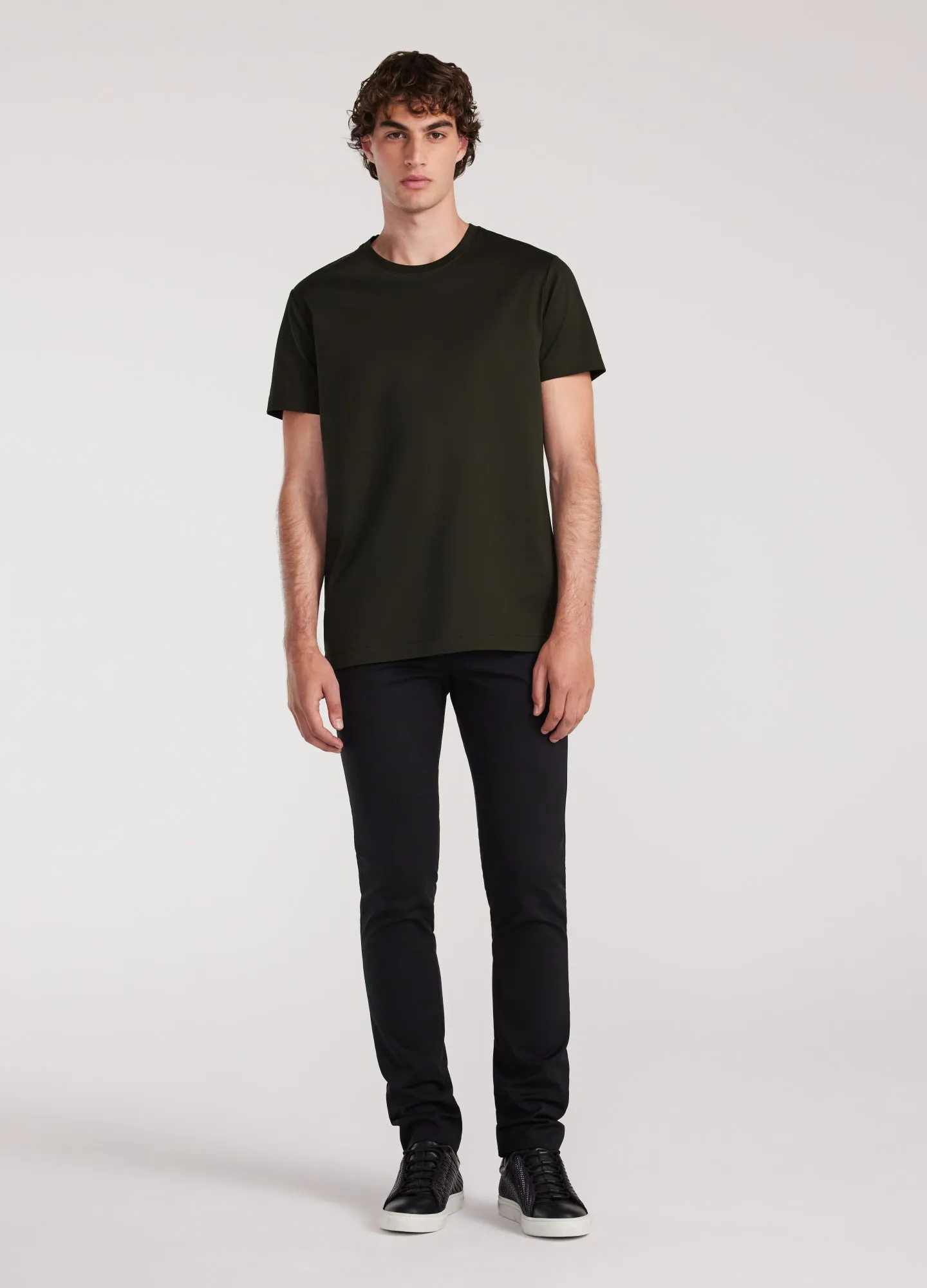 Mercerised Crew T-shirt Army Green sold by Calibre product image thumbnail 2