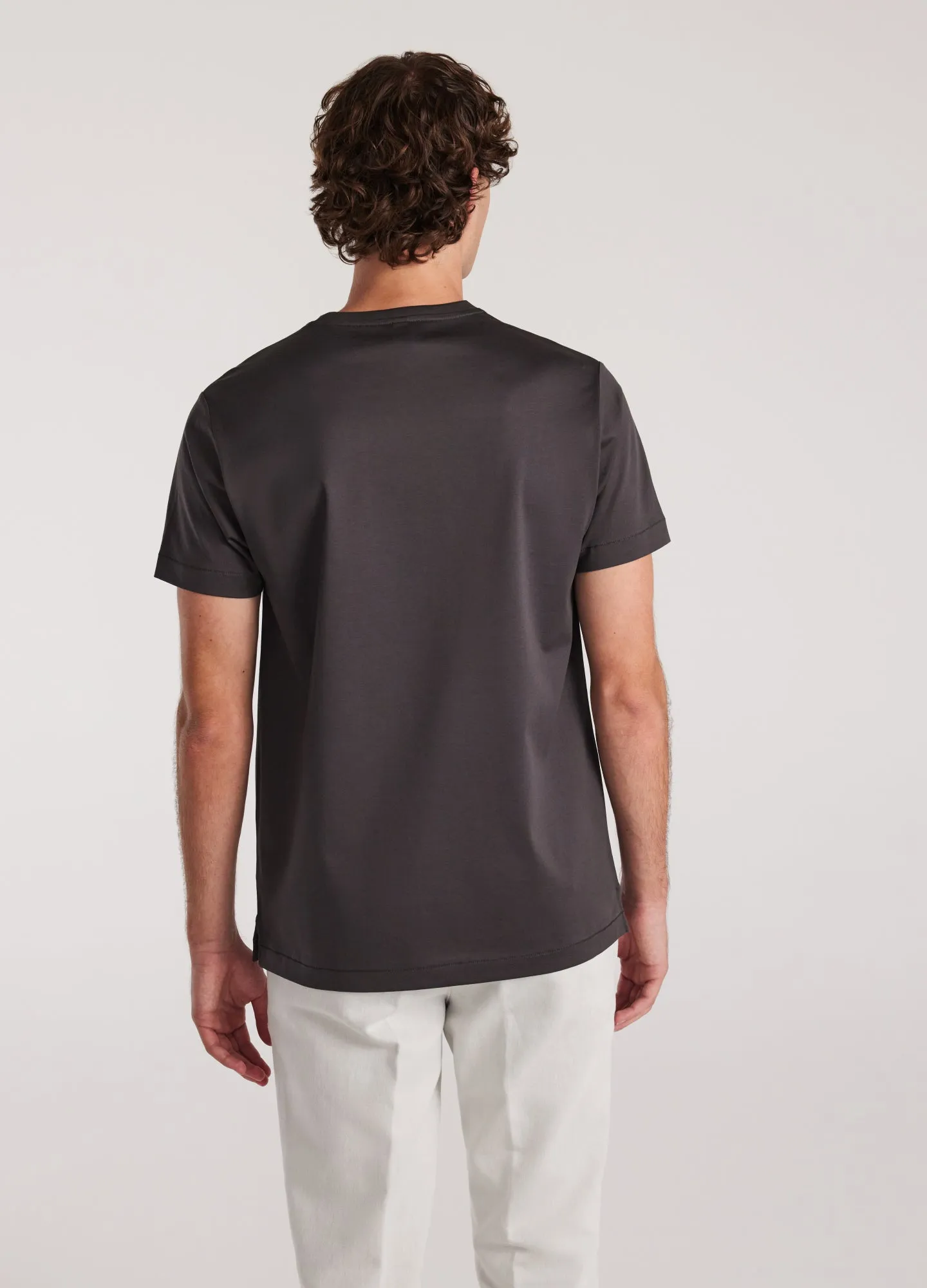 Mercerised Crew T-shirt Steel Grey sold by Calibre product image thumbnail 5