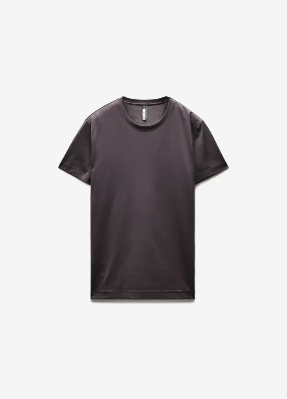 Mercerised Crew T-shirt Steel Grey sold by Calibre