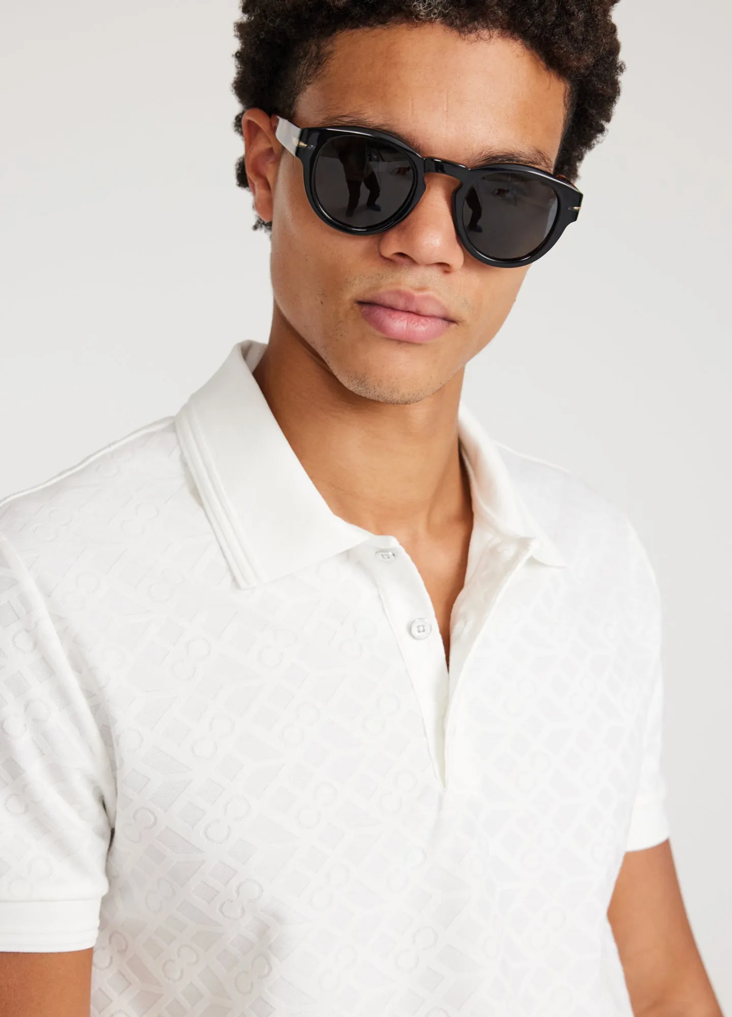 Solid Monogram Polo White sold by Calibre product image thumbnail 4