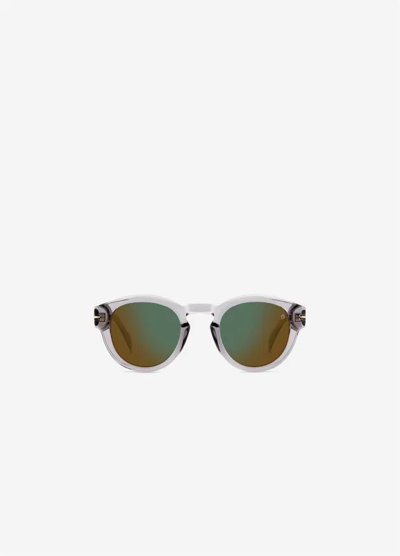 David Beckham Pantos Frame Sunglasses Light Grey made by Calibre
