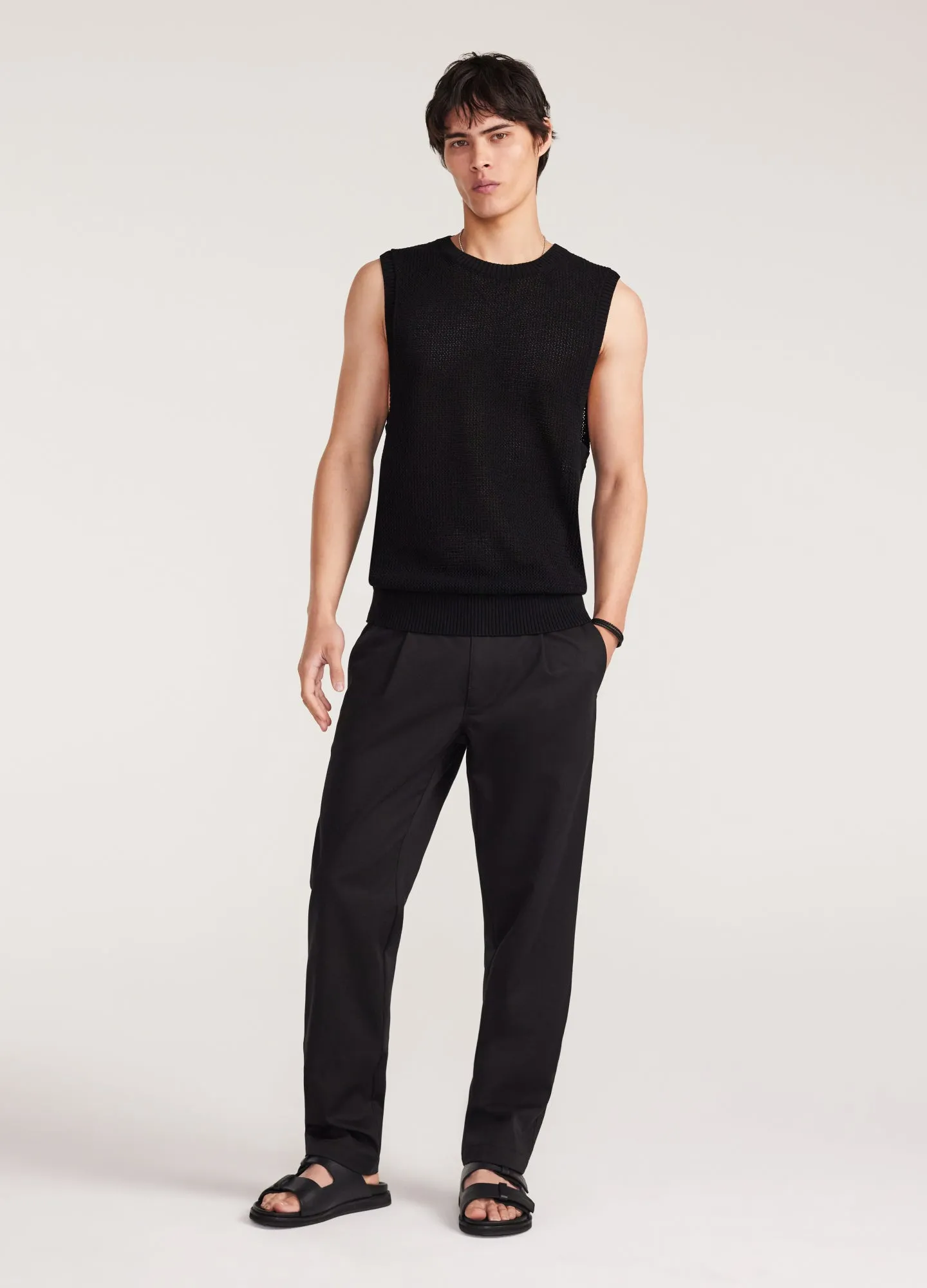 Soft Twill Elastic Waist Pants Black sold by Calibre product image thumbnail 3