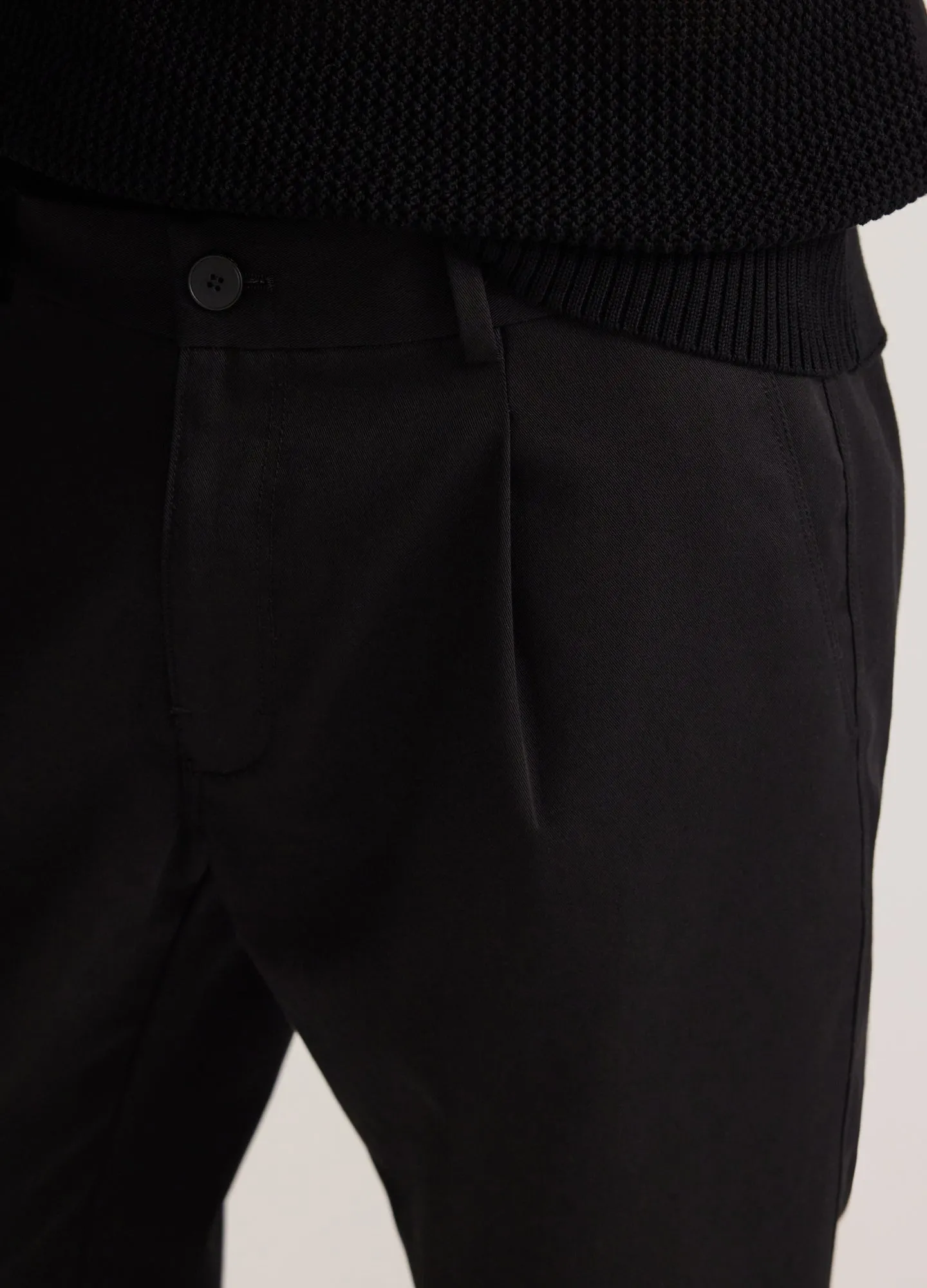 Soft Twill Elastic Waist Pants Black sold by Calibre product image thumbnail 4