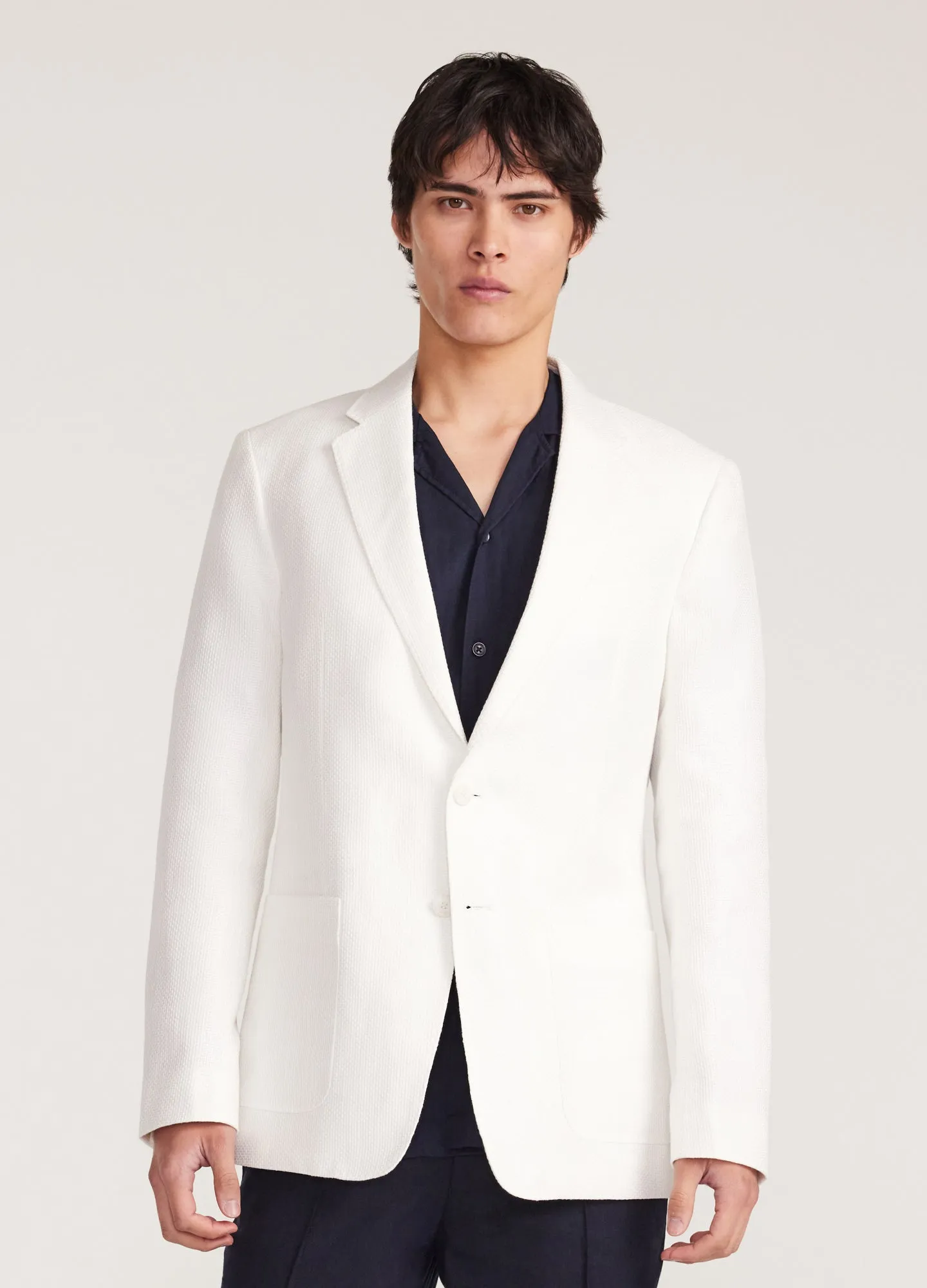 Basketweave Blazer White sold by Calibre product image thumbnail 3