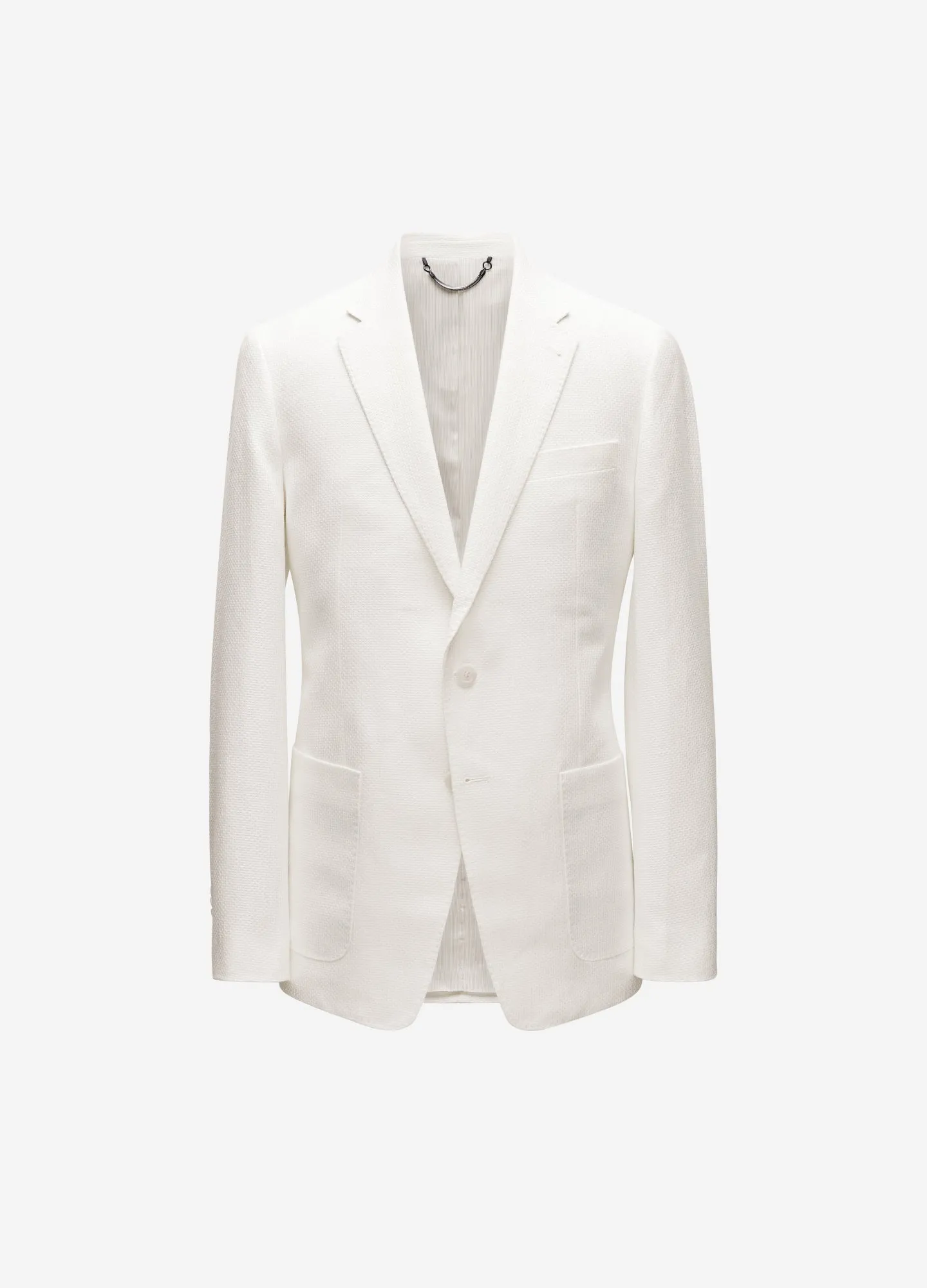 Basketweave Blazer White sold by Calibre
