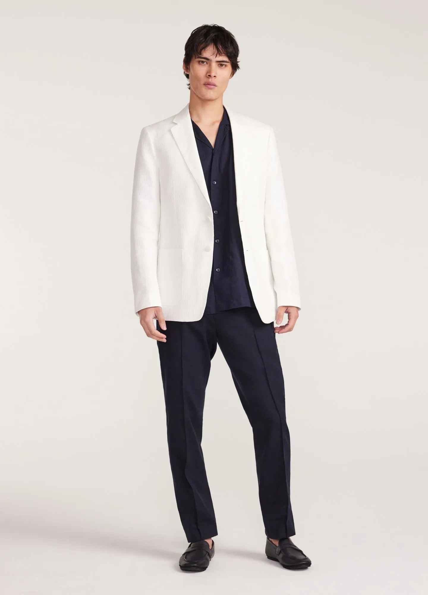 Basketweave Blazer White sold by Calibre product image thumbnail 2
