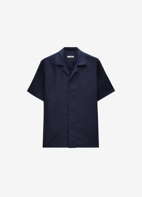 Soft Twill Shirt Navy sold by Calibre