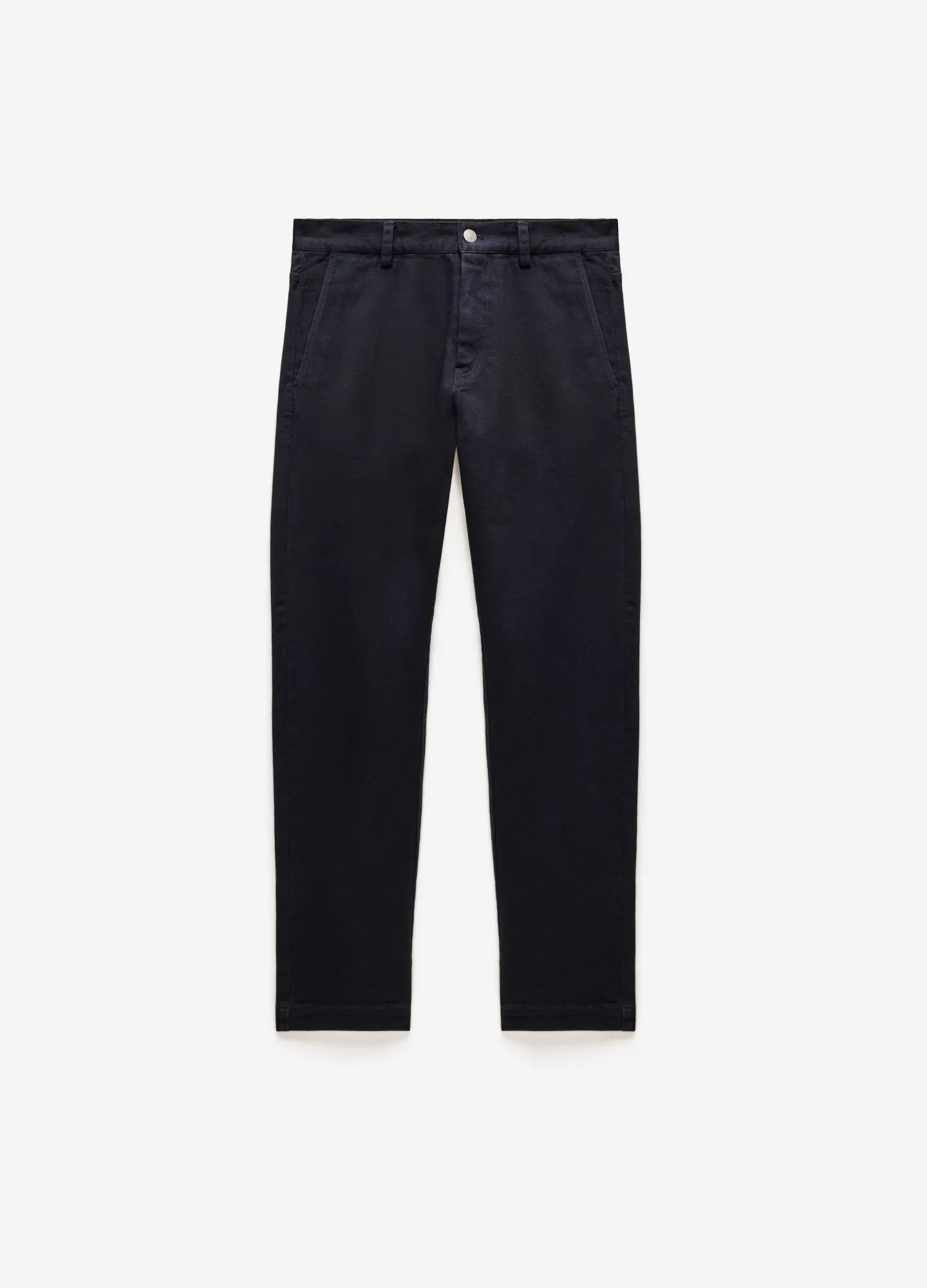 Slim Tapered Denim Pants Navy sold by Calibre