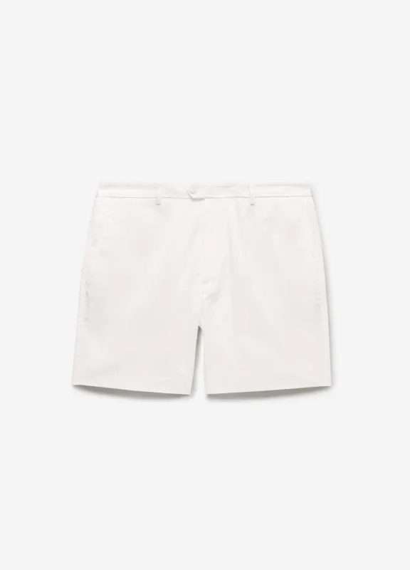 Tech Cotton Shorts White sold by Calibre