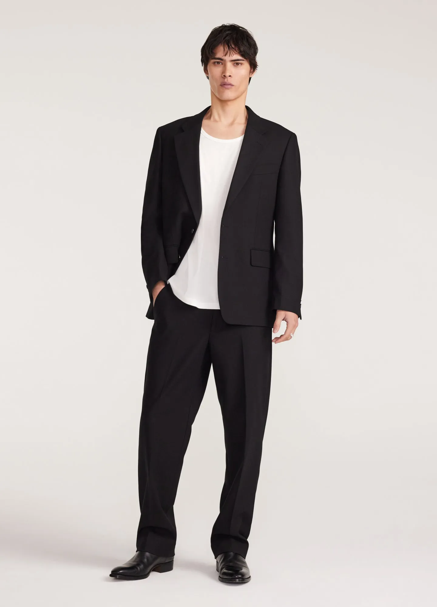 Relaxed Cotton Blazer Black sold by Calibre product image thumbnail 2