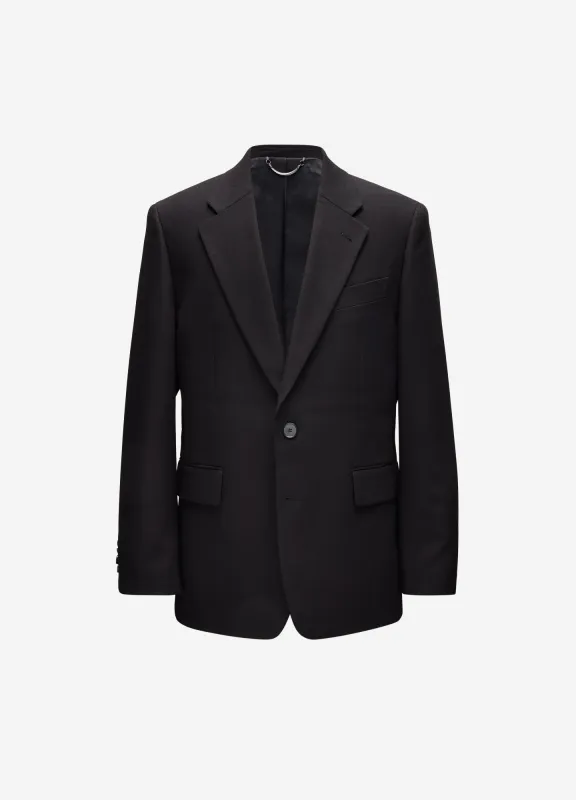 Relaxed Cotton Blazer Black sold by Calibre