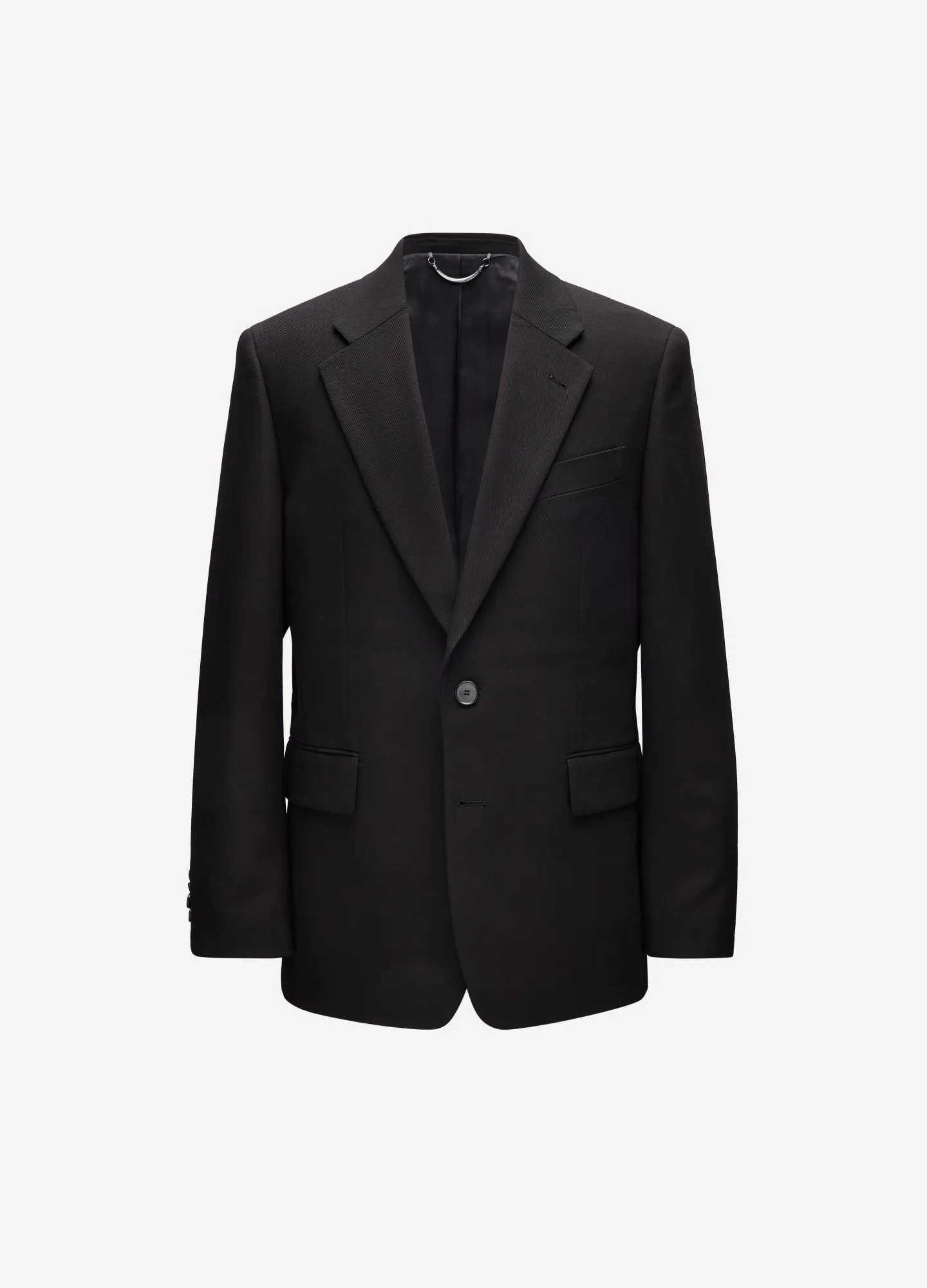 Relaxed Cotton Blazer Black sold by Calibre