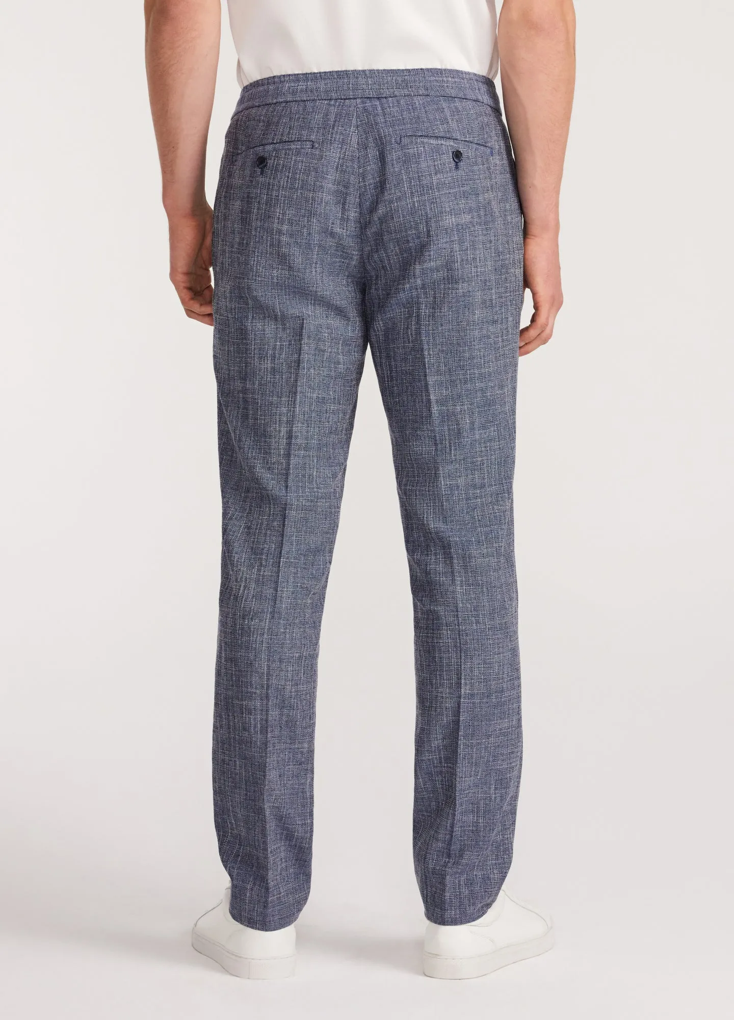 Crossweave Suit Pants Blue sold by Calibre product image thumbnail 5