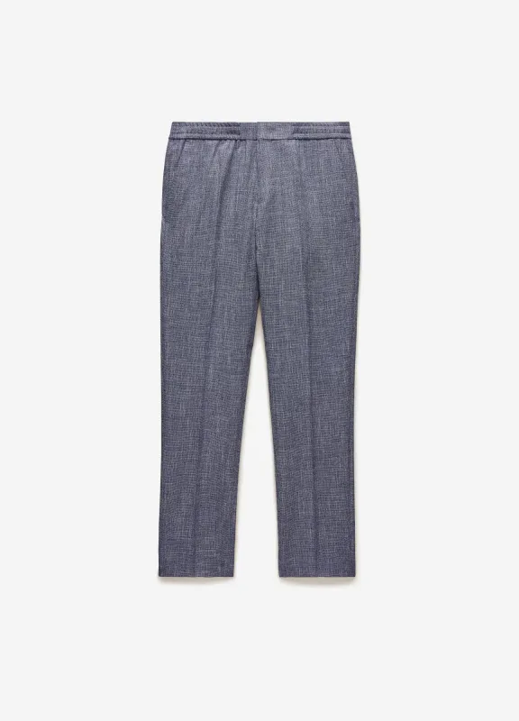 Crossweave Suit Pants Blue sold by Calibre