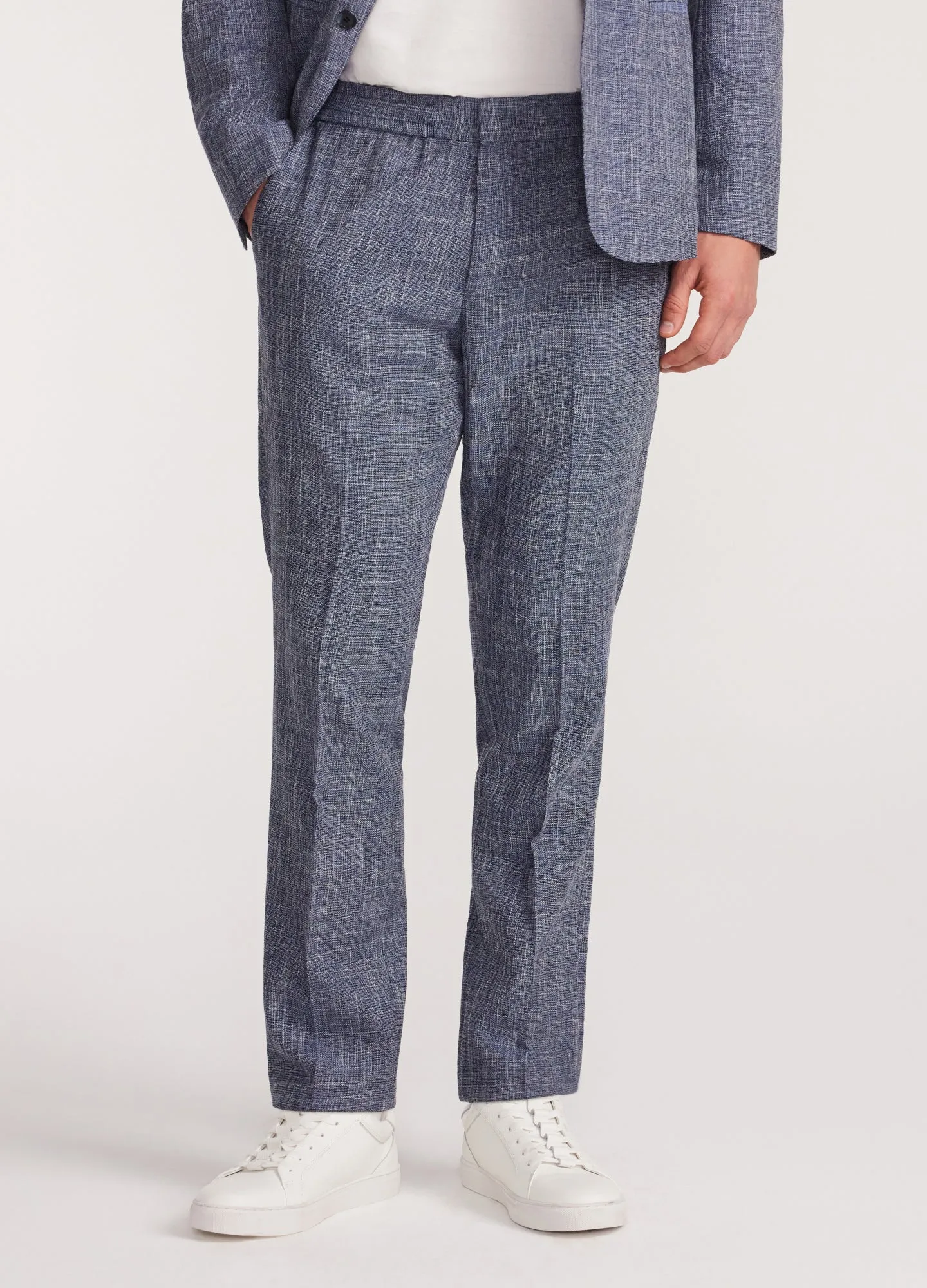 Crossweave Suit Pants Blue sold by Calibre product image thumbnail 3