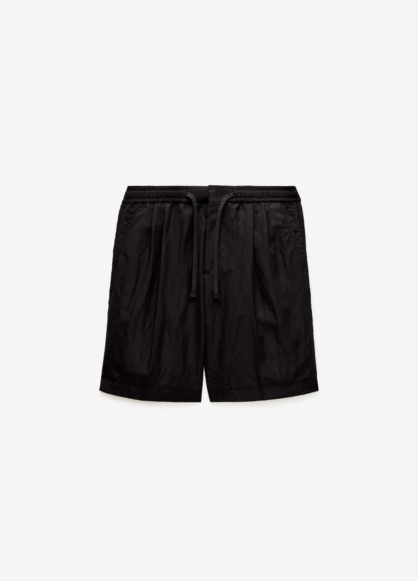 Relaxed Drawstring Shorts Black sold by Calibre