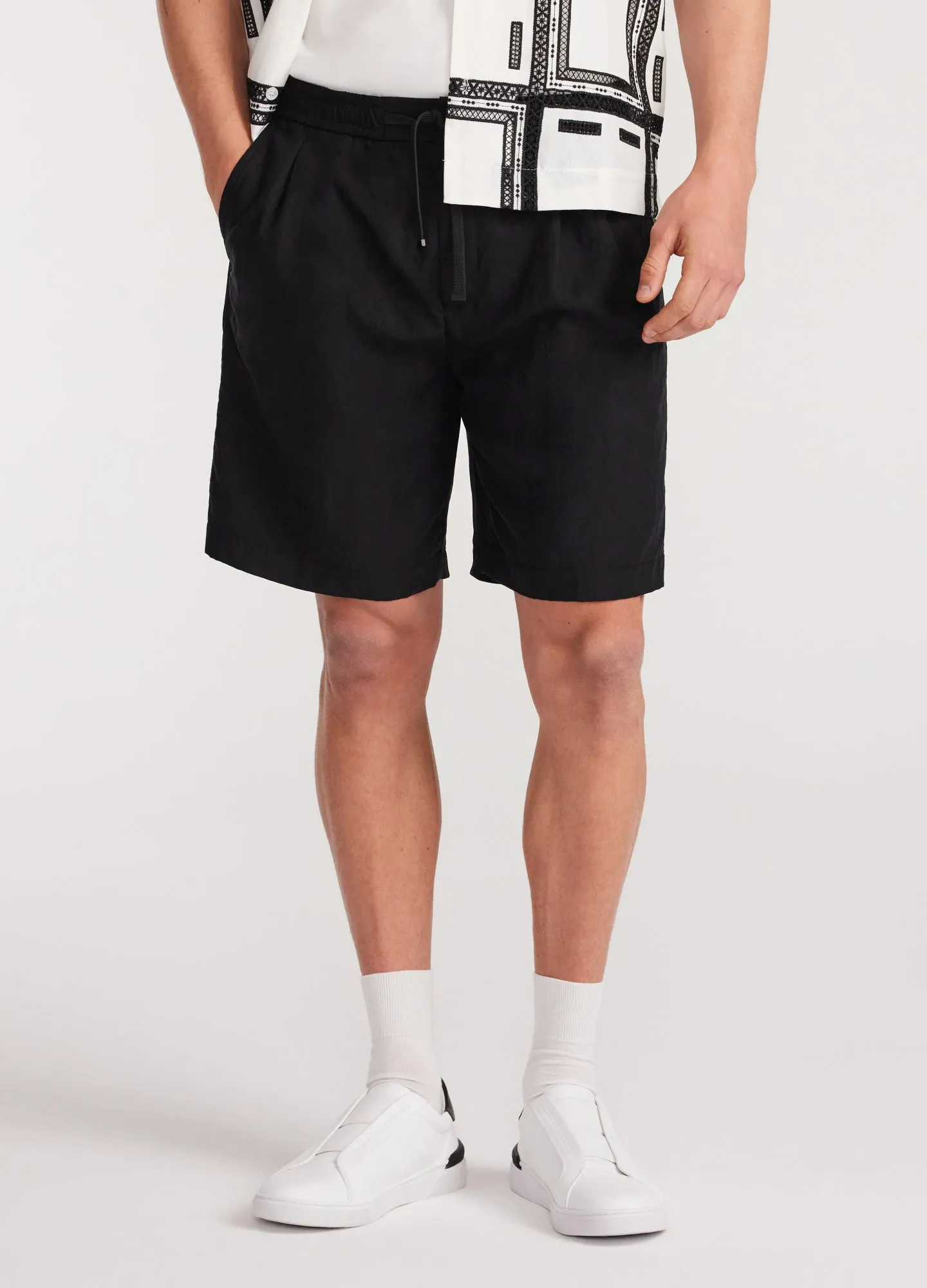 Relaxed Drawstring Shorts Black sold by Calibre product image thumbnail 3