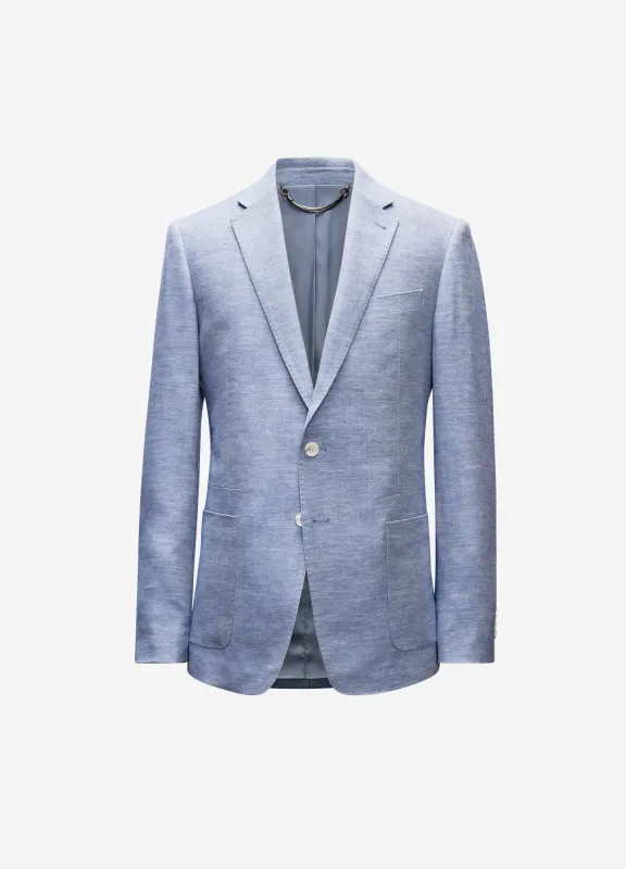 Lyocell Linen Blazer Blue sold by Calibre