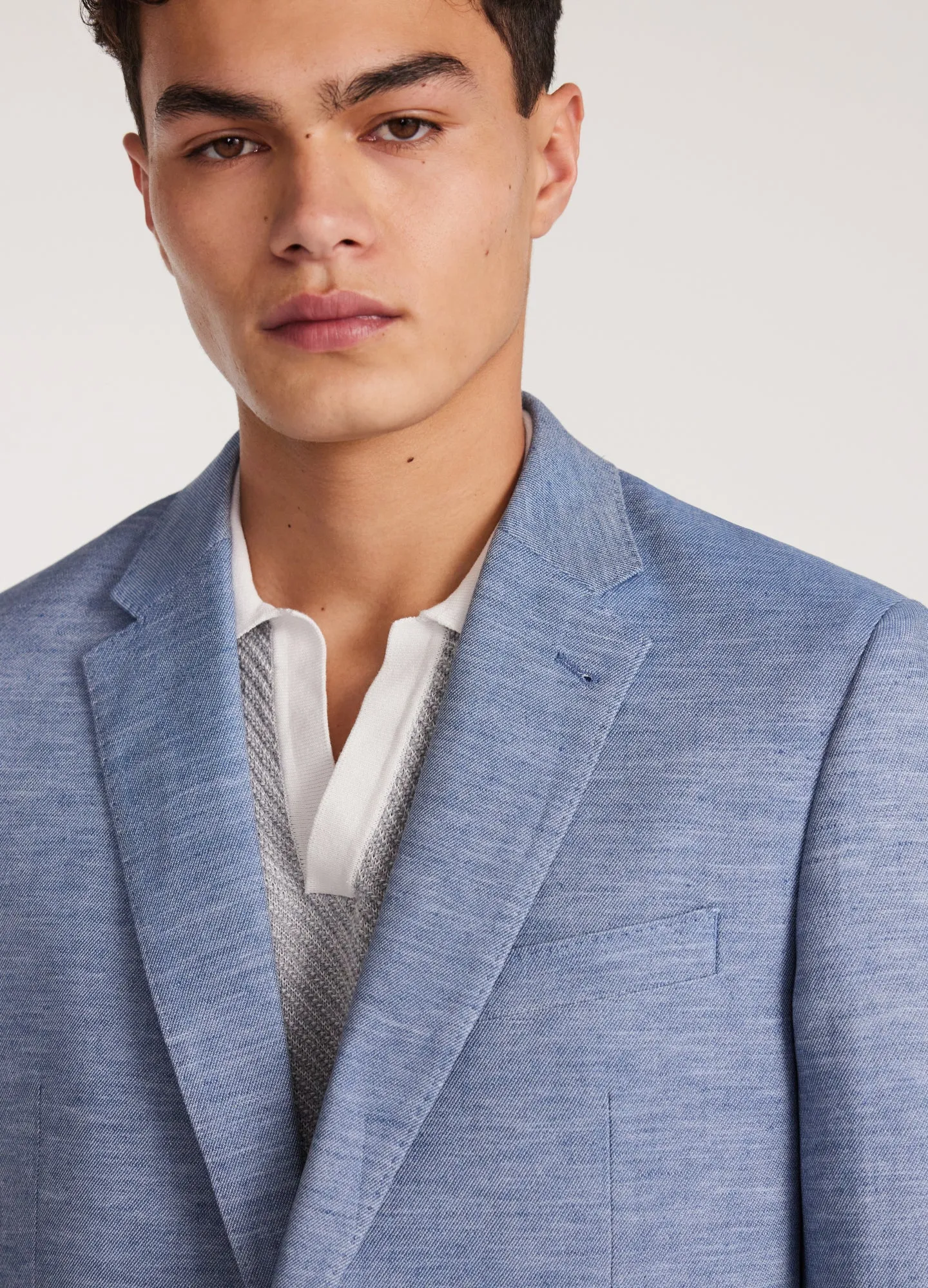 Lyocell Linen Blazer Blue sold by Calibre product image thumbnail 4