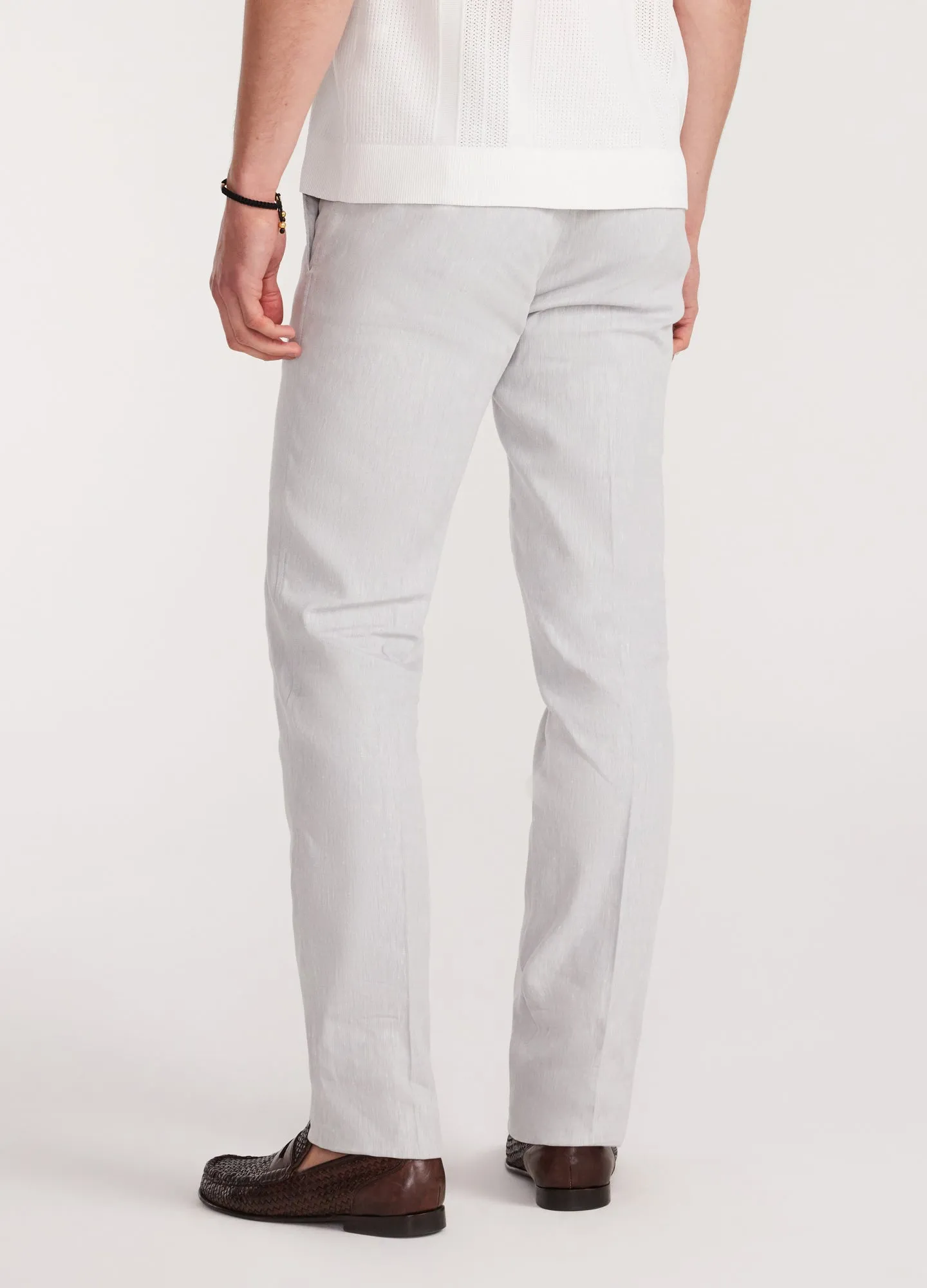 Stretch Linen Cotton Pants Silver sold by Calibre product image thumbnail 5