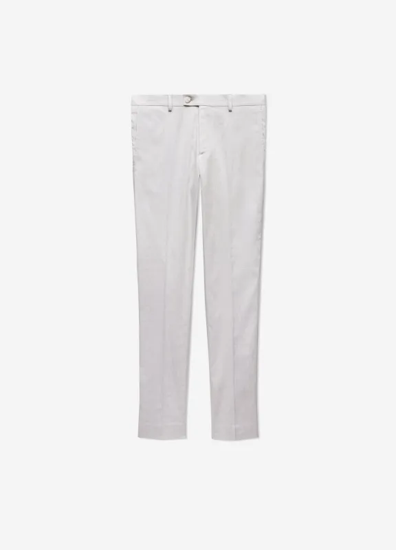 Stretch Linen Cotton Pants Silver sold by Calibre