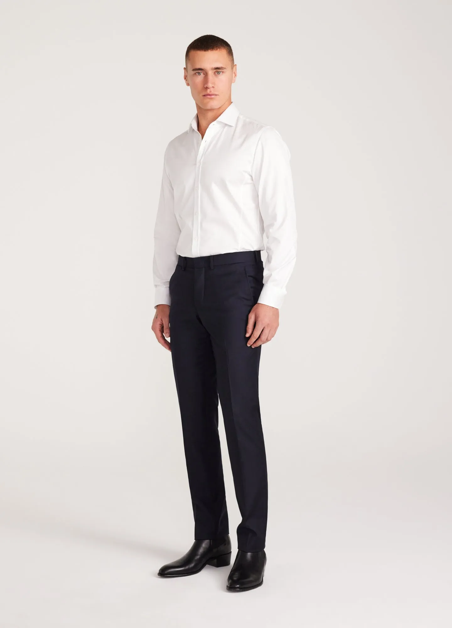 Extra Slim Wool Twill Pants Navy Dark sold by Calibre product image thumbnail 2