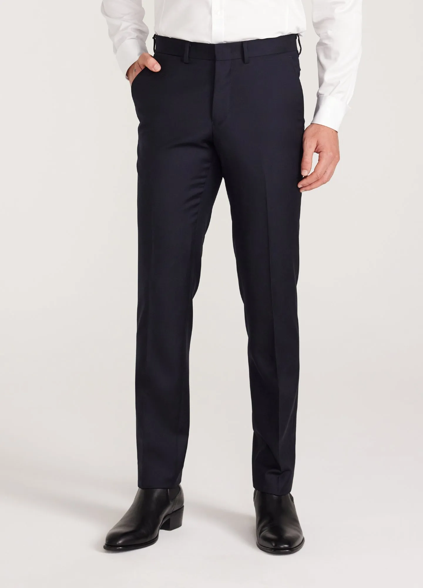 Extra Slim Wool Twill Pants Navy Dark sold by Calibre product image thumbnail 3