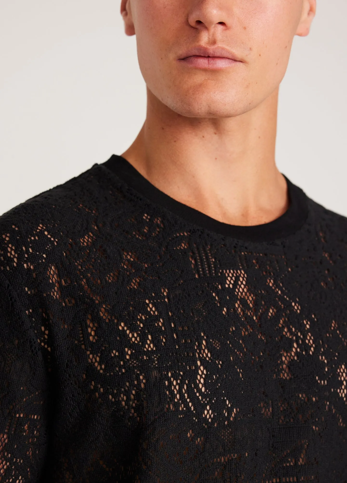 Heavy Lace T-shirt Black sold by Calibre product image thumbnail 4