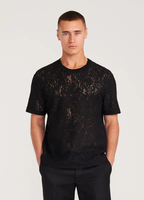 Heavy Lace T-shirt Black made by Calibre