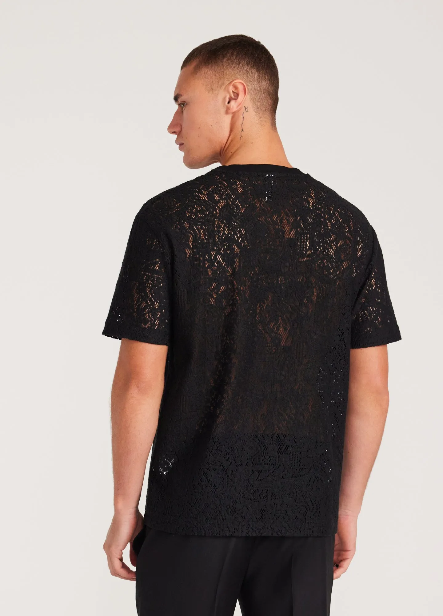 Heavy Lace T-shirt Black sold by Calibre product image thumbnail 5