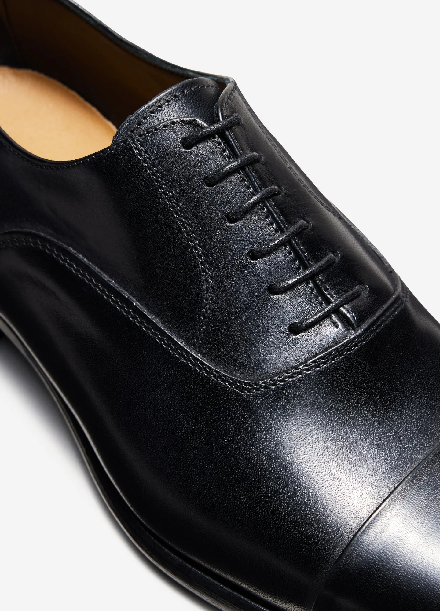Toe Cap Oxford Shoe Black sold by Calibre product image thumbnail 4