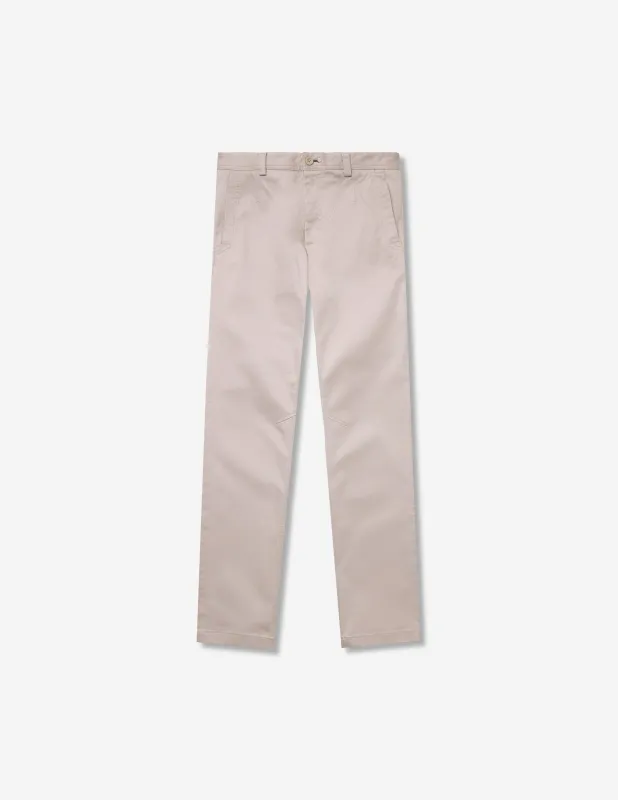 Slim Fit Cotton Stretch Chinos Stone sold by Calibre