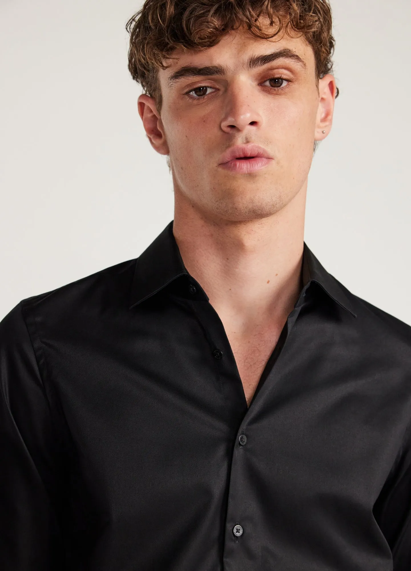 Refined Twill Shirt Black sold by Calibre product image thumbnail 4