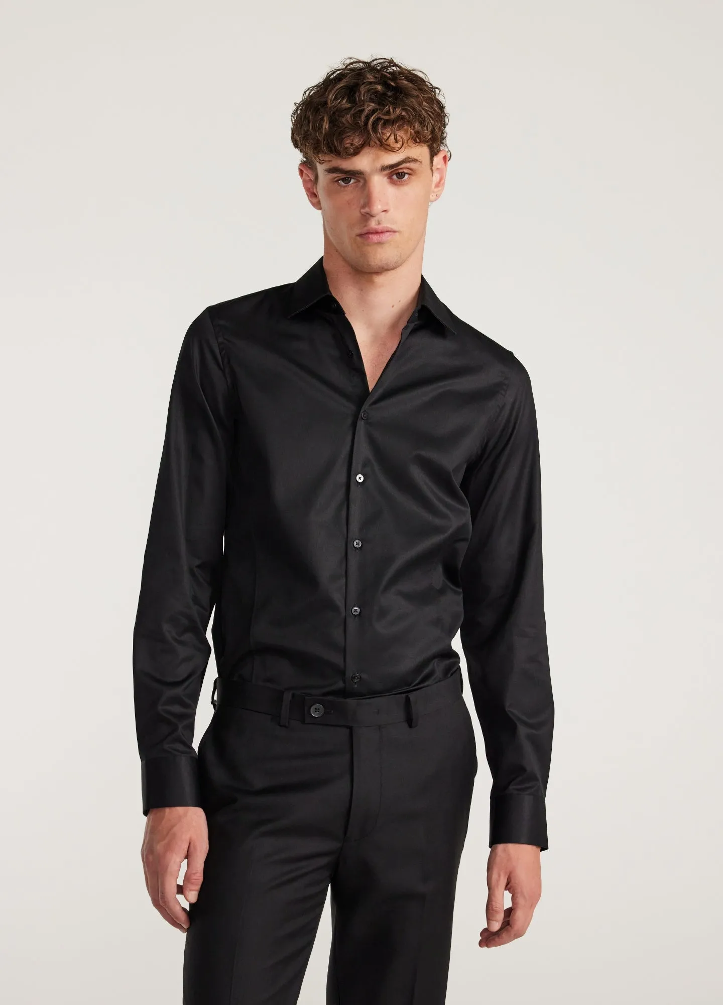 Refined Twill Shirt Black sold by Calibre product image thumbnail 3