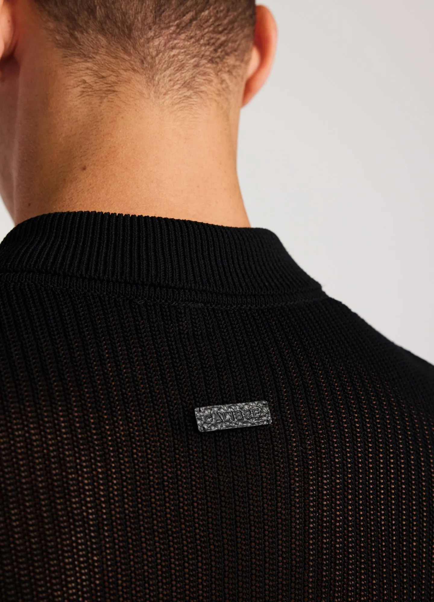 Relaxed Textured Knit Shirt Black sold by Calibre product image thumbnail 5