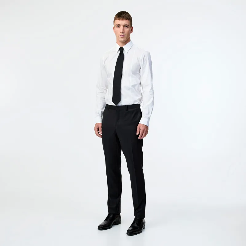 Wool Pinpoint Twill Pant Char Combo sold by Calibre