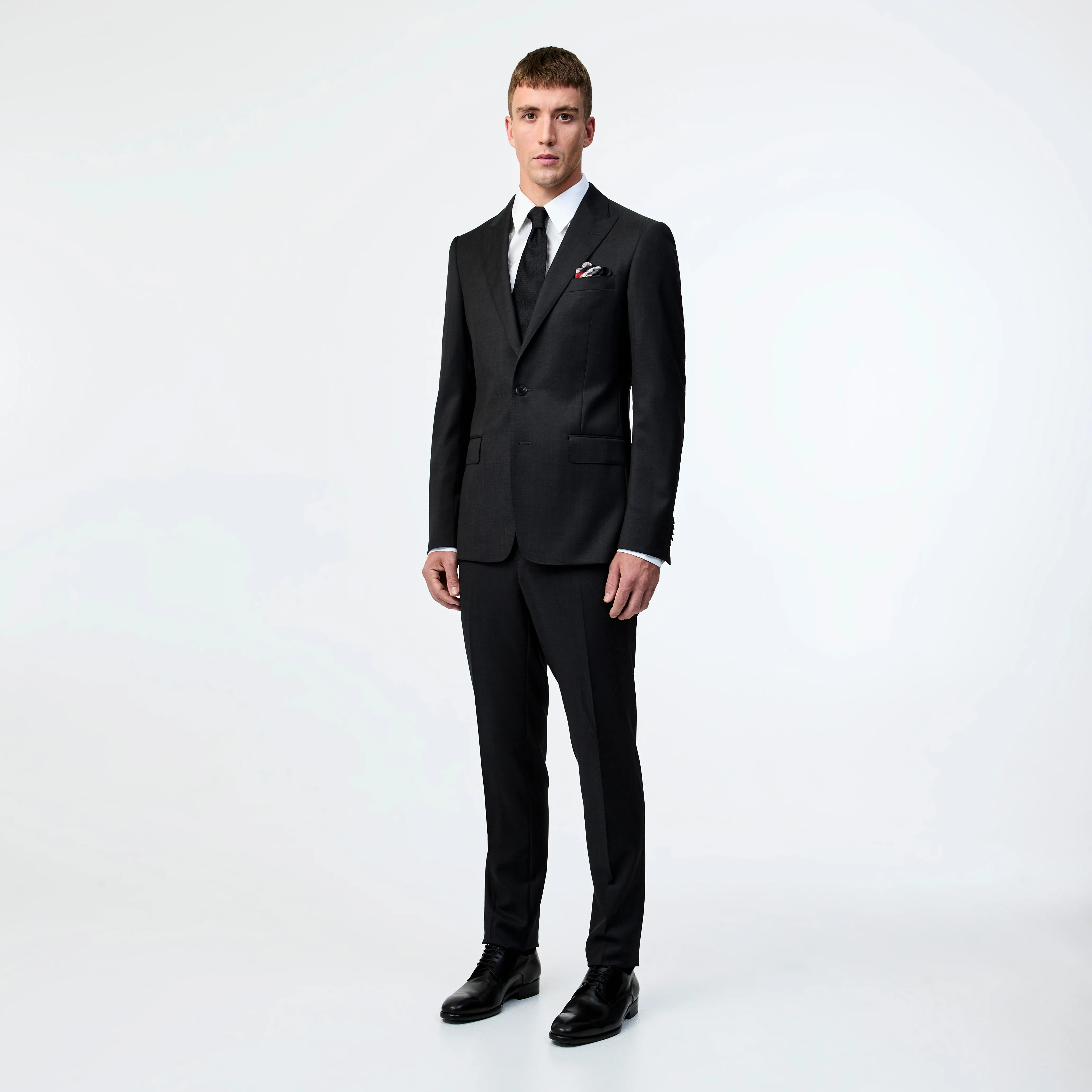 Wool Pinpoint Twill Pant Char Combo sold by Calibre product image thumbnail 5